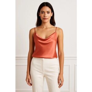 Banana republic satin inspired  cowlneck camisole sz M